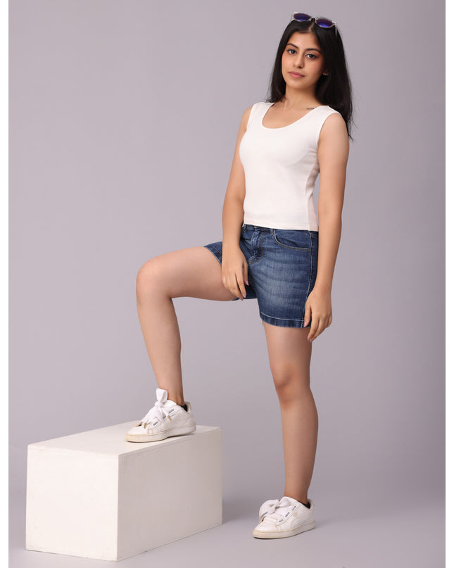 Stylish White Crop T-shirt - Find Yours Online