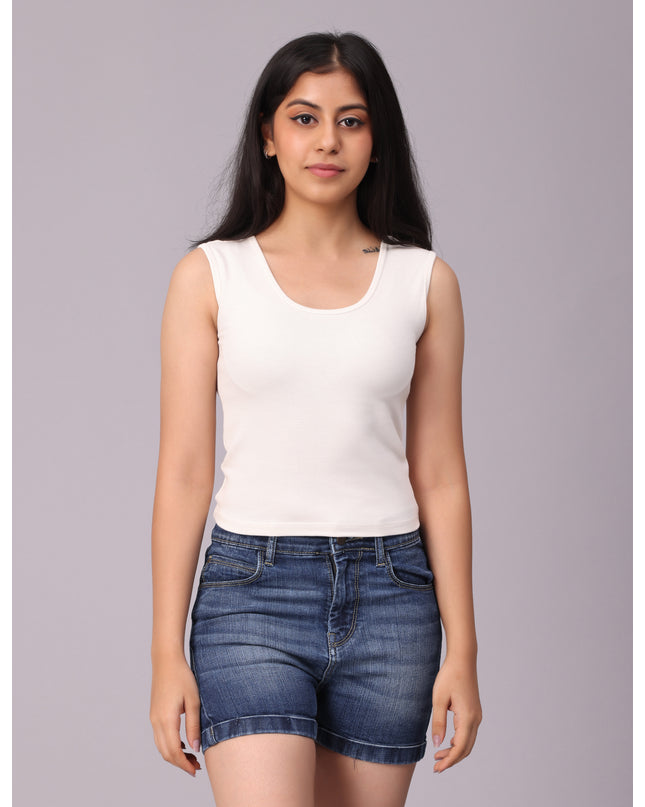 Buy White Crop Tshirt online