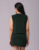 Stylish green corduroy mini skirt available for online purchase