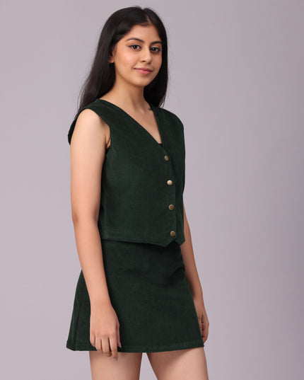Shop Green Corduroy Vest online