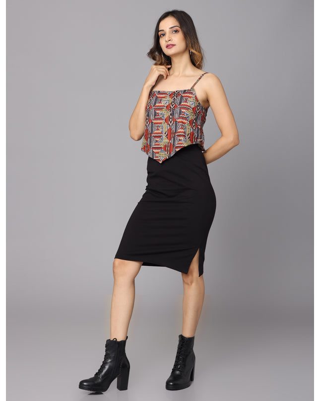 Trendy V Bottom Printed Top available for purchase online