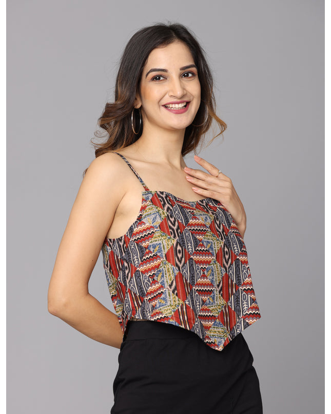 Shop the latest V Bottom Printed Top online