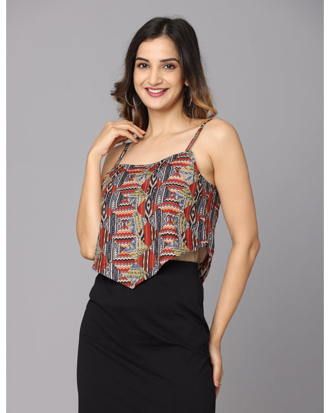Order the chic V Bottom Printed Top online today