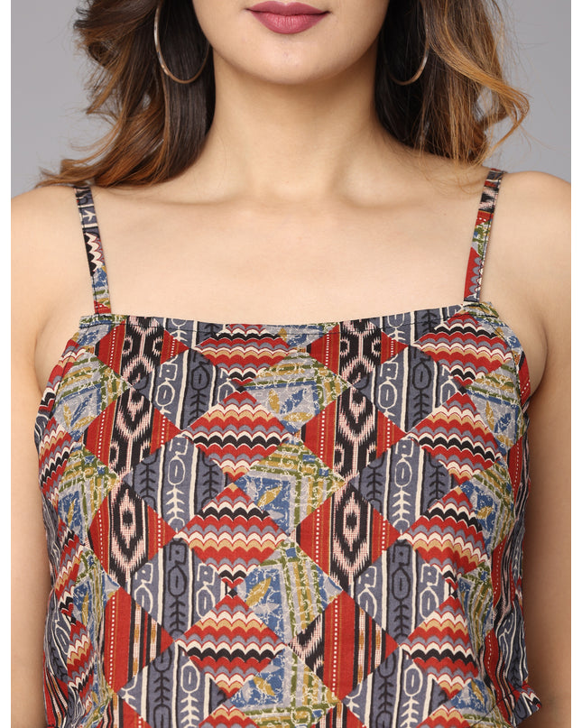 Buy fashionable V Bottom Printed Top on our website