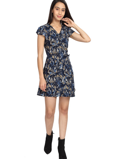 buy Wrap Around Dress Blue online