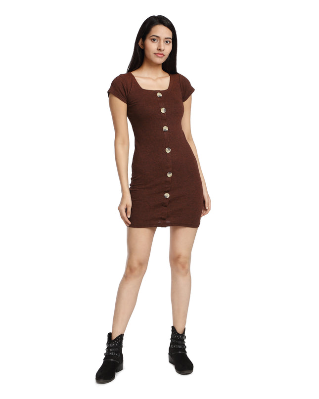 buy Brown Bodycon Dress online