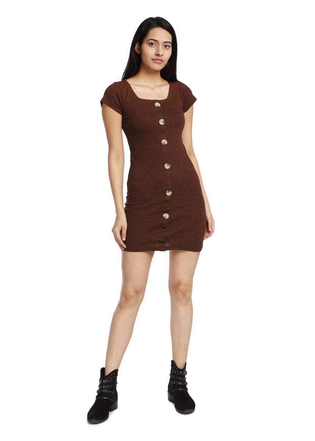 Brown Bodycon Dress
