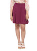 Girls Circle Skirt in Wine colour - GENZEE