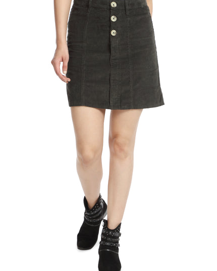 Buy Military Green Corduroy Skirt online