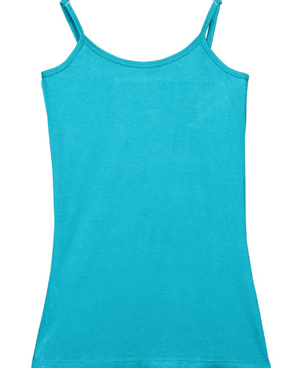 Blue Bamboo Cotton Spaghetti Top - GENZEE