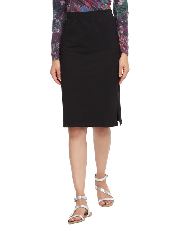 Buy Black Skirt With Side Slit online