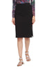 Black Skirt With Side Slit - GENZEE