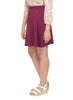 Girls Circle Skirt in Wine colour - GENZEE
