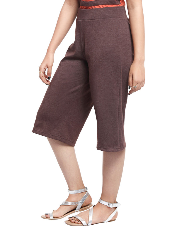 Shop Brown Knit Culottes online
