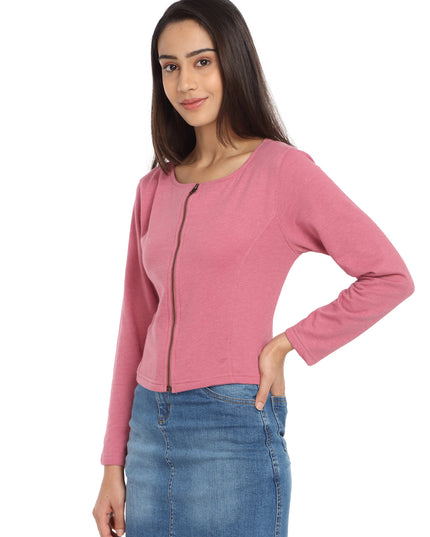 Buy Short Knit Jacket Rose online