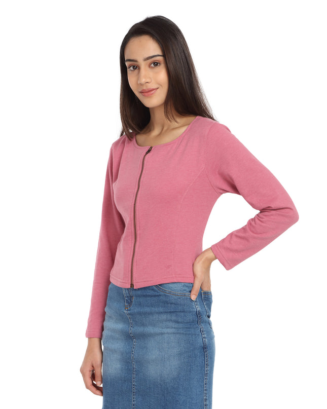 Buy Short Knit Jacket Rose online