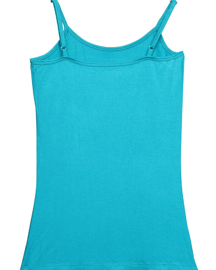Blue Bamboo Cotton Spaghetti Top - GENZEE