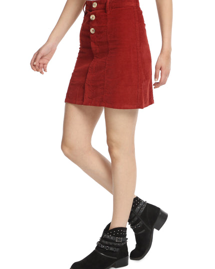 Browse & Buy: Rust Corduroy Skirt
