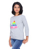 Grey Long Tees Rainbow Emoji - GENZEE