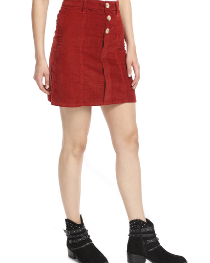 Rust Corduroy Skirt Available Online