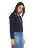 Short Knit Jacket Navy - GENZEE