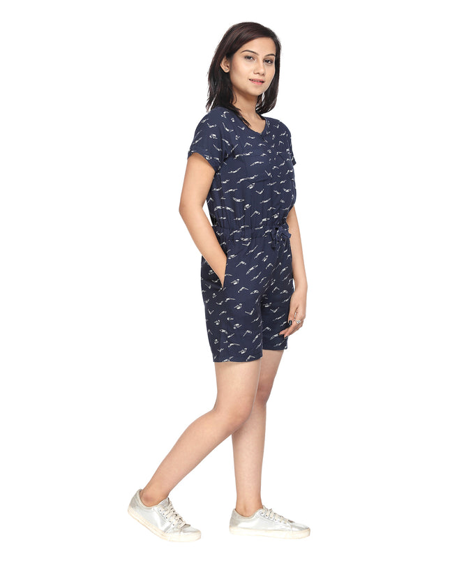 Navy Blue Woven Jumpsuit: Effortless Style for Every Occasion