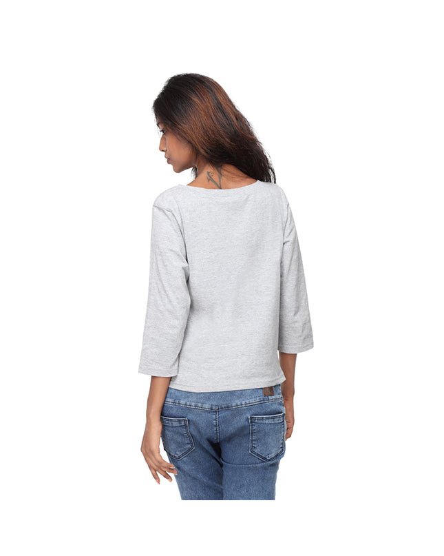 Grey Long Tees , Fries Before Guys - GENZEE