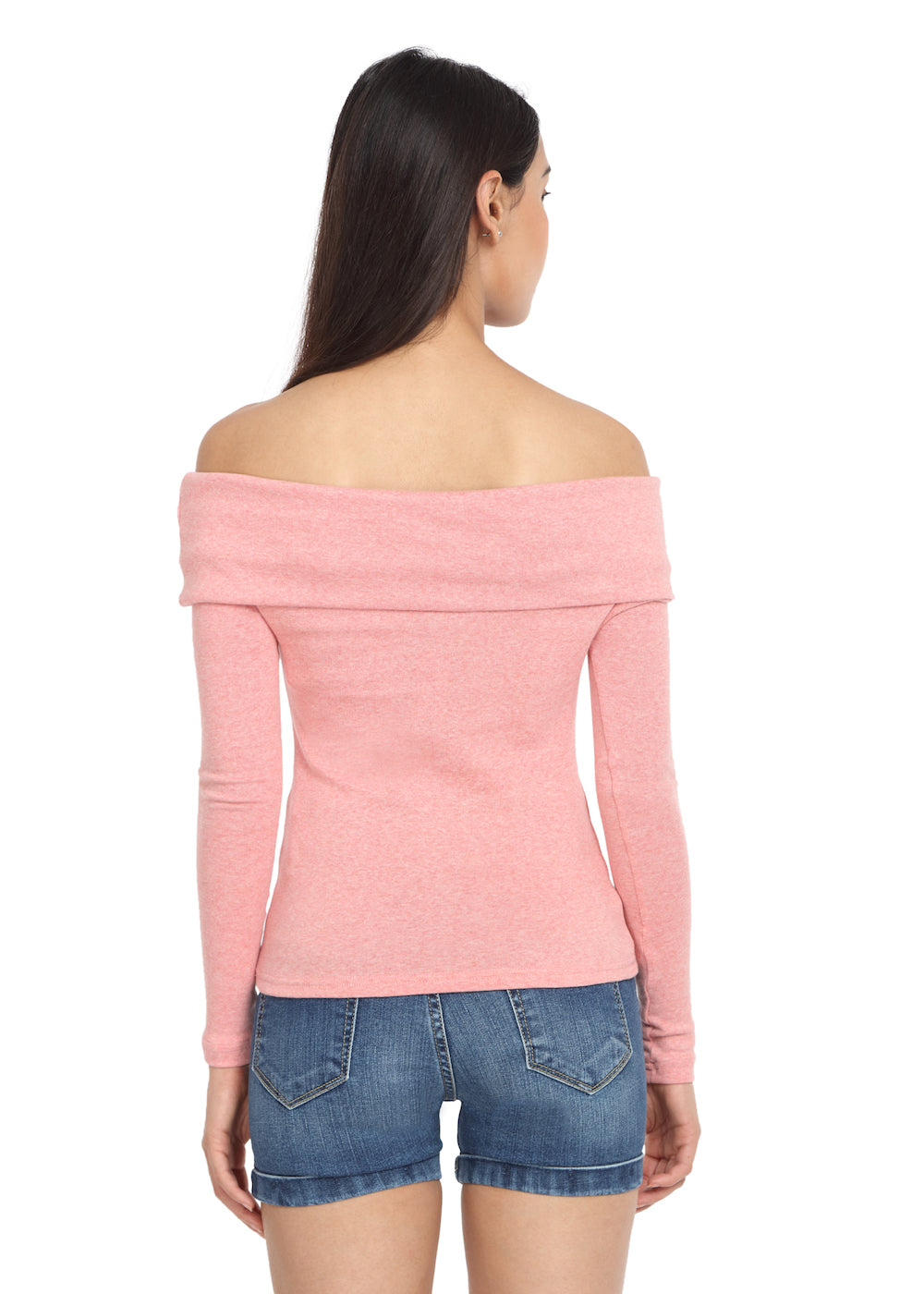 Peach Fold-Over Top - GENZEE