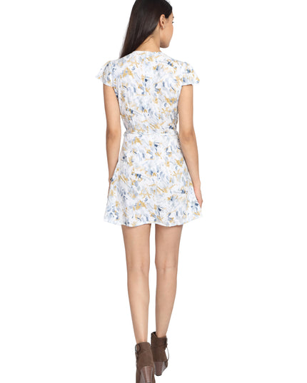 Flowy White Wrap Dress: Shop Online at Genzee