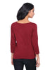 Maroon  Long Tee with silver Iconic Print - GENZEE