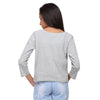 Grey Knit Crop Tee   (Stellar) - GENZEE