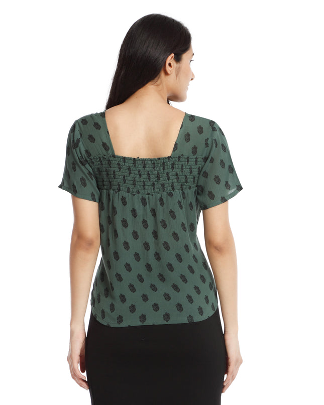Green Smocking Top: Elevate Your Style Online