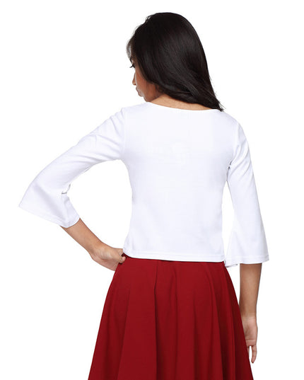White Crop Top