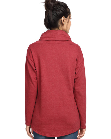 Purchase Maroon Scarf Neck Sweatshirt with ease