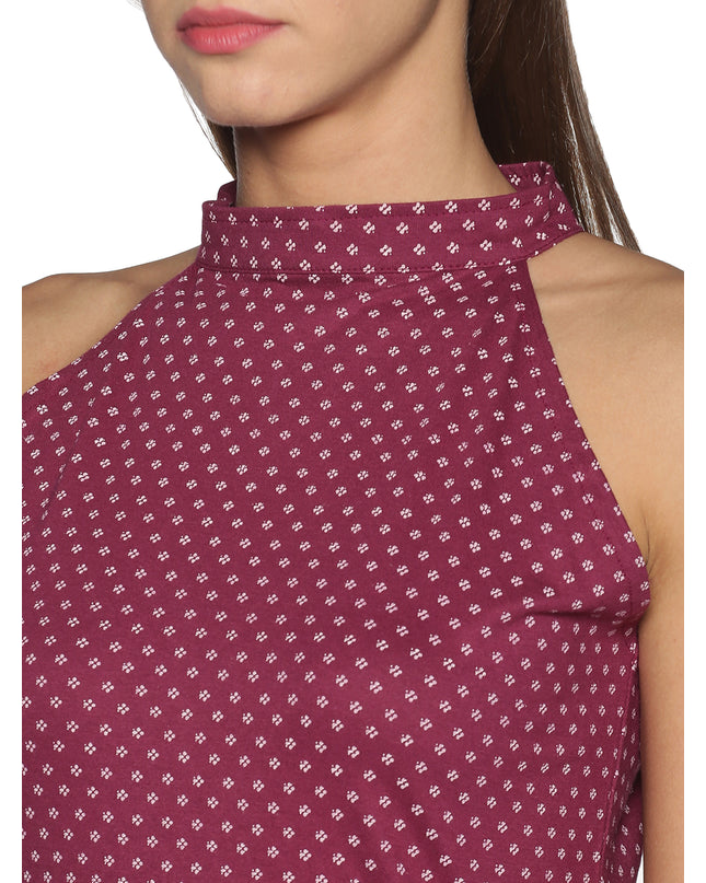 Fall for This Flowy Wine Halter Dress (Shop Now)