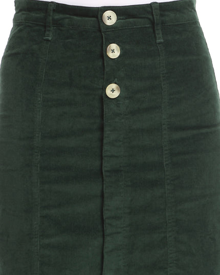 Shop Green Corduroy Skirt online