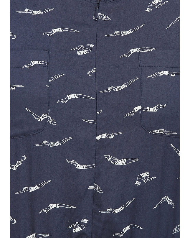 Summer Staple: Breezy Navy Blue Jumpsuit Online