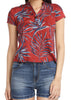 Red Print Cotton Top
