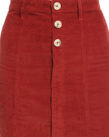 Online Shopping: Rust Corduroy Skirt
