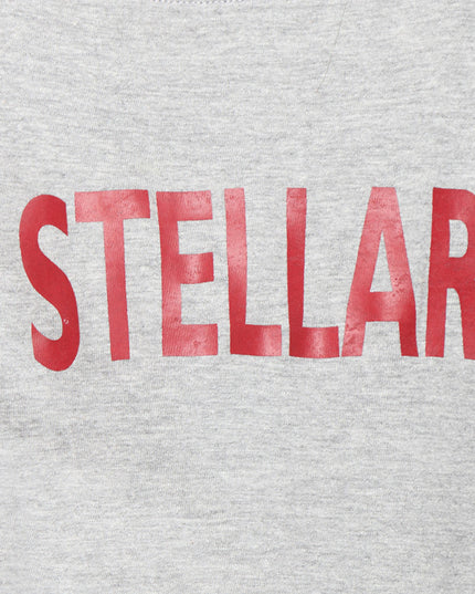 Grey Knit Crop Tee   (Stellar) - GENZEE