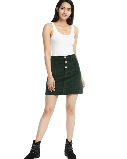 Elevate Your Style: Shop for Green Corduroy Skirt Online