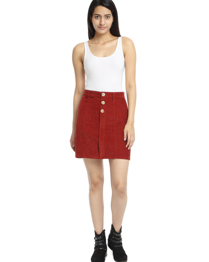 Get Your Rust Corduroy Skirt Here!