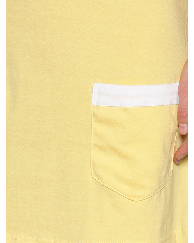 Sustainable Style: Lemon Knit Apron Dress (Shop Now)